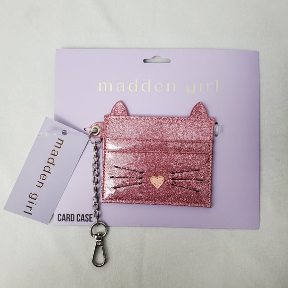 KuuGuu Red Leather Cherry Bag Charm | Mini Wallet With Key Chain, Zipper Compartment For Coins & Earbuds - Cute Fruit Accessory